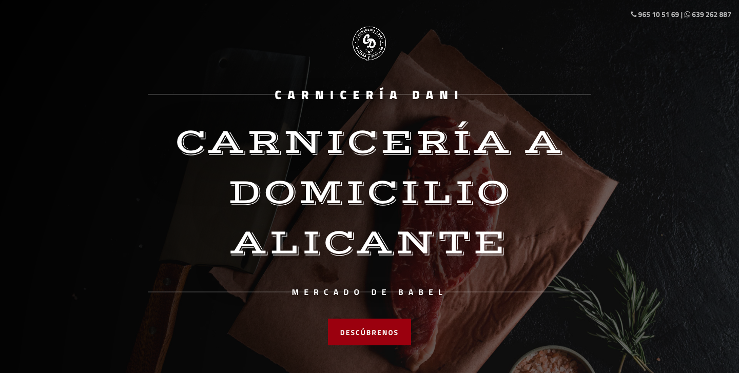 Ejemplo portada landing page