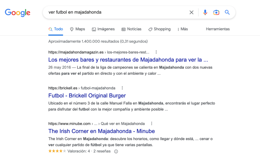 " Ver futbol en majadahonda "