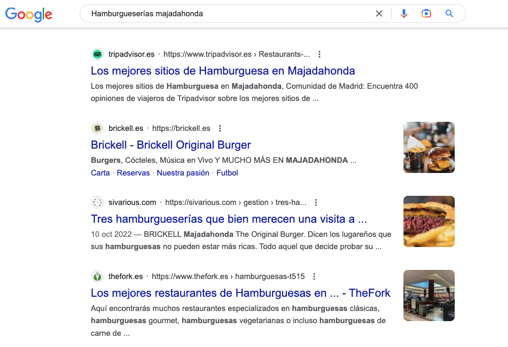 " Hamburgueserías Majadahonda "
