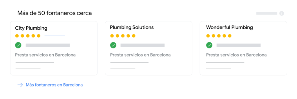 anuncios de servicios locales de google